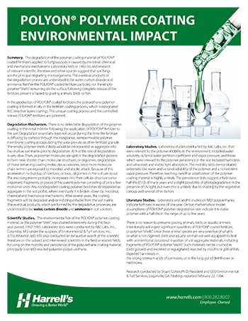 thumbnail of Polyon Polymer Coating Environmental Impact Report